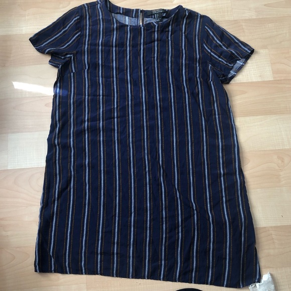 Forever 21 navy striped dress - Picture 1 of 2